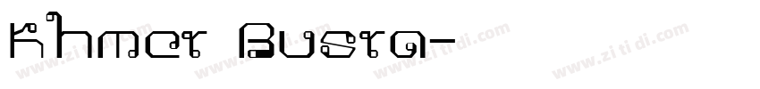 Khmer Busra字体转换